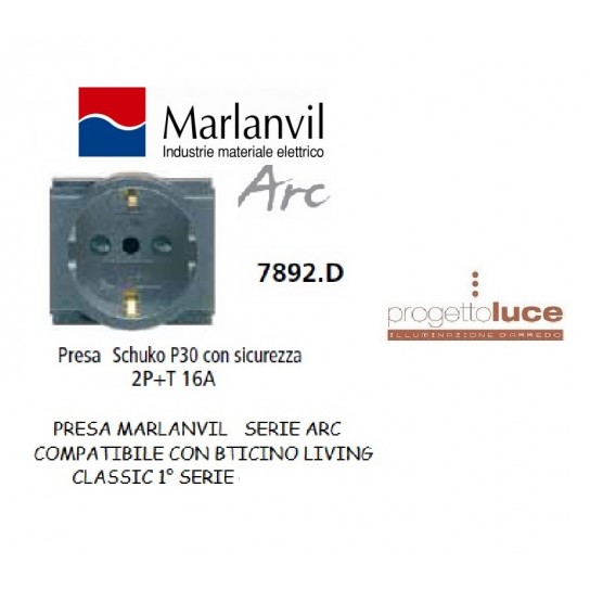 Marlanvil Arc deviatore 16a per serie bticino living classic 7801.6