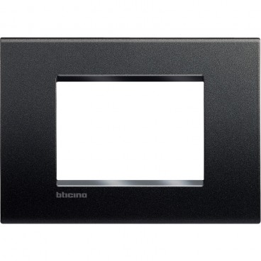 Bticino Livinglight placca 3 moduli quadra LNA4803AR