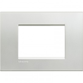 Bticino Livinglight placca 3 moduli quadra LNA4803AG