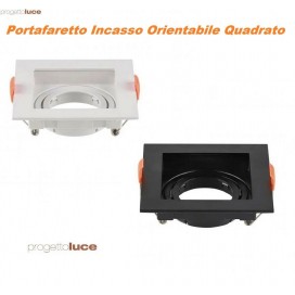 V-TAC VT-934 PORTAFARETTO ORIENTABILE QUADRATO INCASSO LAMPADE LED GU10 MR16