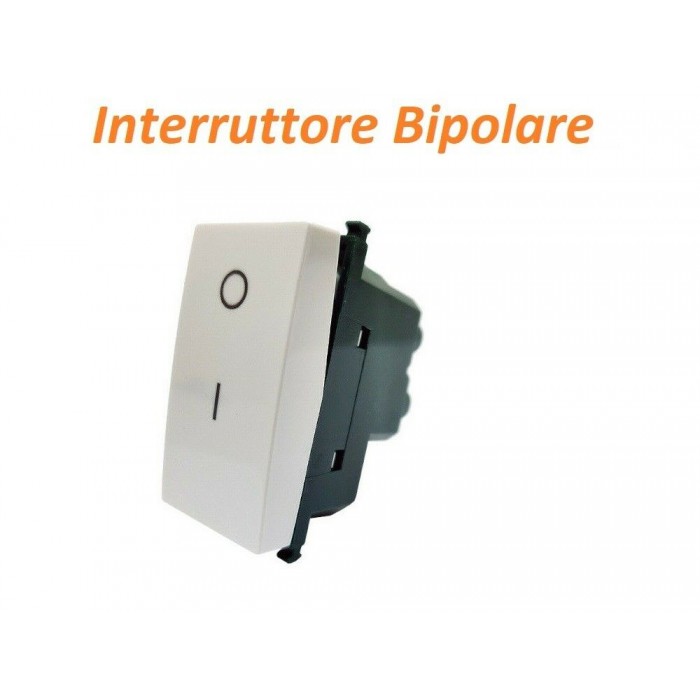 INTERRUTTORE BIPOLARE 2P 16A 230V COMPATIBILE BTICINO AM5011 MATIX