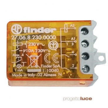 Rele commutatore a impulsi FINDER 27.06.8.230 27068230 3 Sequenze 230V