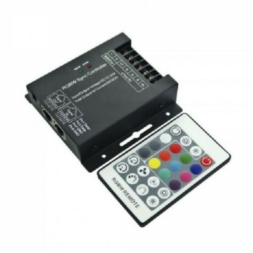 V-TAC VT-2424 CONTROLLER DIMMER SYNC RJ45 PER STRISCE LED RGB+W 4 CANALI DA 6A