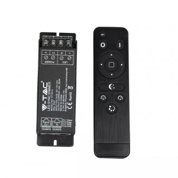 V-TAC VT-2414 CONTROLLER DIMMER SYNC CONNESIONE RJ45 STRIP LED CON TELECOMANDO