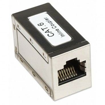 Accoppiatore RJ45 Cat6 8P8C Femmina/ Femmina, FTP, Silver