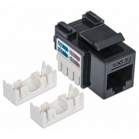 Frutto Keystone RJ45 Cat.6 UTP non schermato Nero