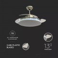 Ventilatore da soffitto 35W lampada Led 30W 3in1 con telecomando V-TAC VT-3042-3