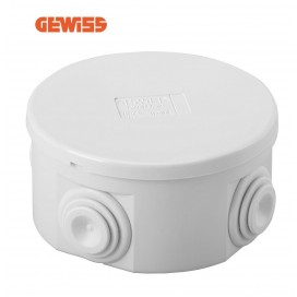 Cassetta Gewiss Esterna Tonda con Gommini IP44 80x40 GW44002 DERIVAZIONE