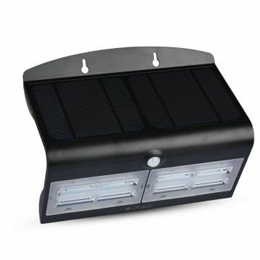 V-TAC LAMPADA SOLARE LED CON SENSORE DI MOVIMENTO 7W IP65 VT-767-7 800 lm NERA