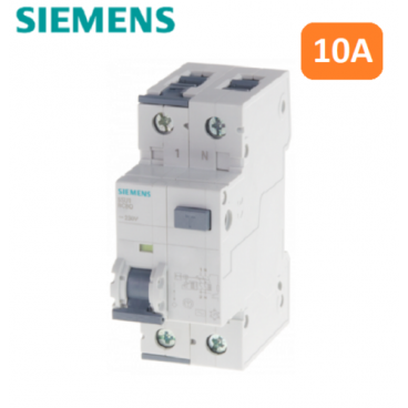 SIEMENS MAGNETOTERMICO DIFFERENZIALE 1P+N C10A 4,5KA 30MA 5SU13531KK10