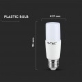 V-TAC VT-237 LAMPADINA LED E27 7.5W BULB T37 TUBOLARE SMD CHIP SAMSUNG 660lm