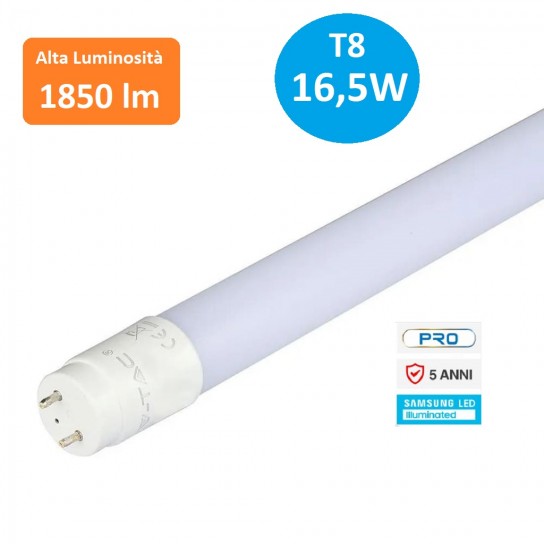 5 Tubes Neon LED 18W 120cm T8 1850 Lumens Professionnel