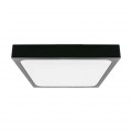 V-TAC Plafoniera LED Quadrata 18W Colore Nero Luce Calda, Naturale, Fredda IP44