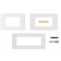 Placca Bticino MatixGo 3 - 4 - 7 posti-moduli colore BIANCO JW