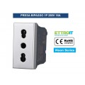 SERIE BTICINO FRUTTI AXOLUTE SILVER COMPATIBILE PRESA SCHUKO INTERRUTTORI USB TV