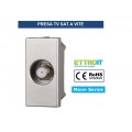 SERIE BTICINO FRUTTI AXOLUTE SILVER COMPATIBILE PRESA SCHUKO INTERRUTTORI USB TV