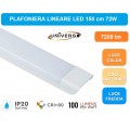 PLAFONIERA LINEARE LED UNIVERSO ALTA LUMINOSITA' 7200 LUMEN 150CM 72 WATT IP20