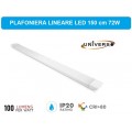 PLAFONIERA LINEARE LED UNIVERSO ALTA LUMINOSITA' 7200 LUMEN 150CM 72 WATT IP20