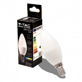 10 LAMPADINE LED E14 4W V-TAC LAMPADINA CANDELA OLIVA 320lm