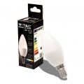 10 LAMPADINE LED E14 3,7W V-TAC LAMPADINA CANDELA OLIVA 320lm