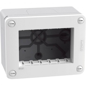 CUSTODIA ESTERNA IDROBOX BIANCA 3 MODULI IP40 SERIE BTICINO MATIXGO 28403W