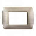 Placche Bticino LIVING Placchette Compatibili Placca 3 4 7 moduli Satinata