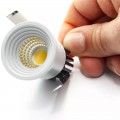 FARETTO LED PUNTO LUCE SEGNAPASSO GRADINI ROTONDO COLORE BIANCO DA INCASSO 3W