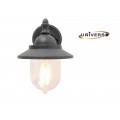 LAMPADA DA MURO APPLIQUE DA GIARDINO LANTERNA E27 ESTERNO IP44 ALLUMINIO GRIGIO