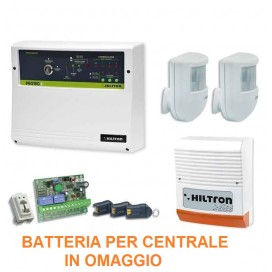 ANTIFURTO ALLARME 4 ZONE KIT COMPLETO DI ACCESSORI CIA PROTEC4 HILTRON SICUR