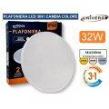 PLAFONIERA LED CIRCOLARE 32W SMD COLORE LUCE SELEZIONABILE 3IN1 IP44