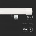 V-TAC PLAFONIERA LED LINEARE 120 cm 40W TUBO SLIM CCT 3in1 3000-6500K 4800 lm