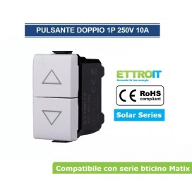 MODULI PRESE INTERRUTTORI Schuko PULSANTI TV DIMMER COMPATIBILE BTICINO MATIX