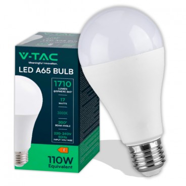 V-TAC VT-2017 LAMPADINA LED E27 17W BULB A65