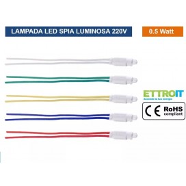 LAMPADA SPIA LED 230V BIANCA O BLU COMPATIBILE BTICINO LIVING,MATIX GEWIS