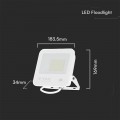 FARO LED FARETTO CHIP SAMSUNG 50W FREDDO NATURALE CALDO ESTERNO IP65 114lm/Wat