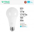 V-TAC PRO VT-21017 LAMPADINA LED E27 17W BULB A65 GOCCIA CHIP SAMSUNG