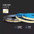 V-TAC VT-COB-280 STRISCIA LED COB MONOCOLORE 10W/M 24V BOBINA DA 5 METRI 4000 LM