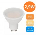 LAMPADINA LED GU10 2,9W FARETTO SPOTLIGHT SMD CALDA NATURALE FREDD V-TAC VT-2323