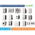 SERIE BTICINO AXOLUTE BIANCA COMPATIBILE PRESA SCHUKO TV PULSANTE DEVIATORE USB