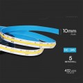 STRIP STRISCIA LED CHIP SAMSUNG MONOCOLORE 5 METRI DC 24V COB 432 LED MT IP20