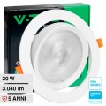 V-Tac Pro Faretto LED COB da Incasso Orientabile Rotondo 30W Chip Samsung IP20