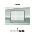 BTICINO LNC4803PL PLACCA 3 MODULI PALLADIO LIVINGLIGHT AIR